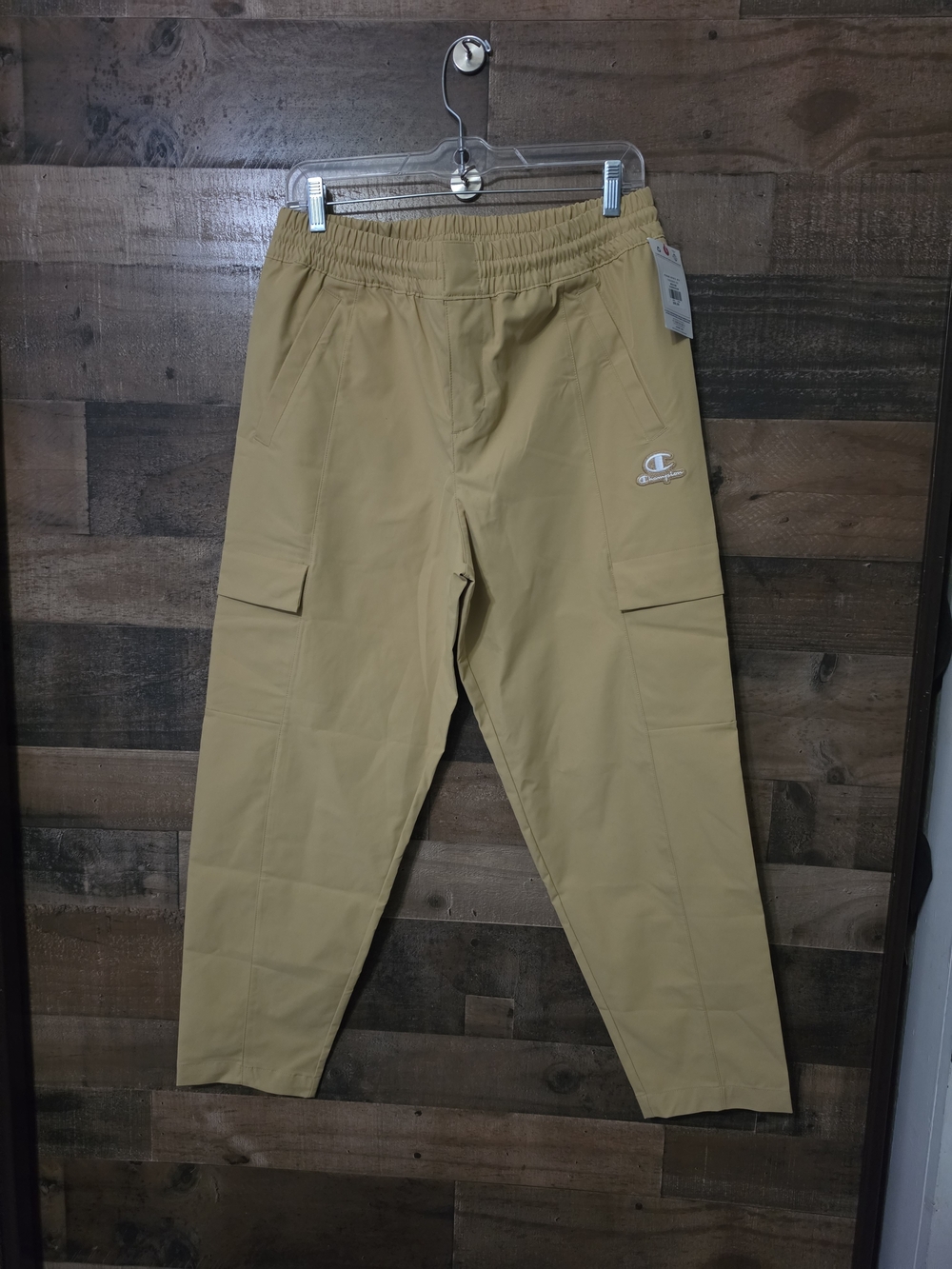Champion Stretch Woven Cargo Pants Brown Medium NWT
